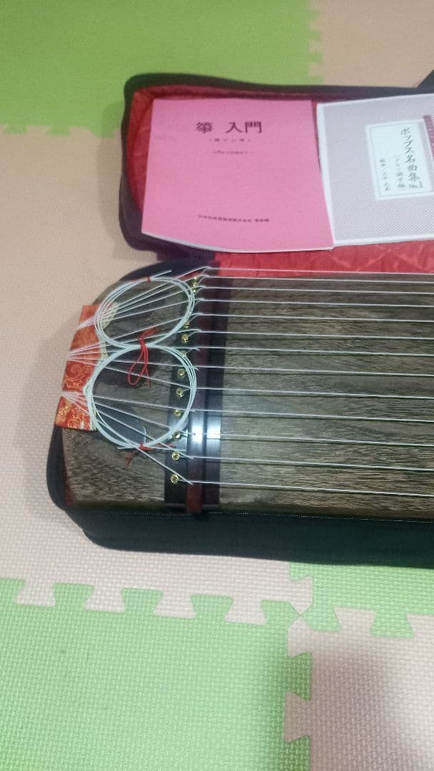 ミニ琴 13弦 木製 ケース付き