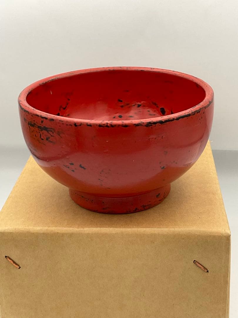 川勝英十津　桐朱椀　作家　漆器