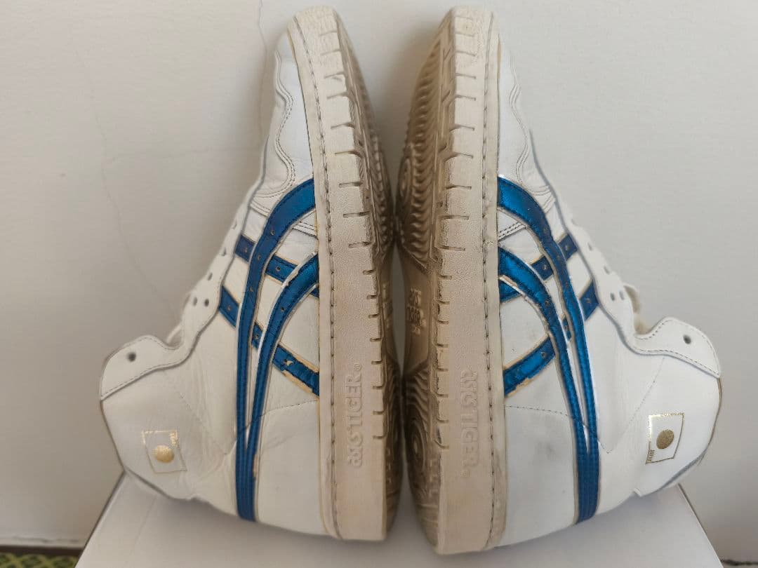 ASICS TIGER ハイカットシューズ ホワイト/ブルー【日本製】