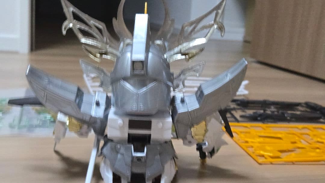 武威鳳大将軍 絶版 ガンダムBB戦士 一部組立済 武神輝羅鋼