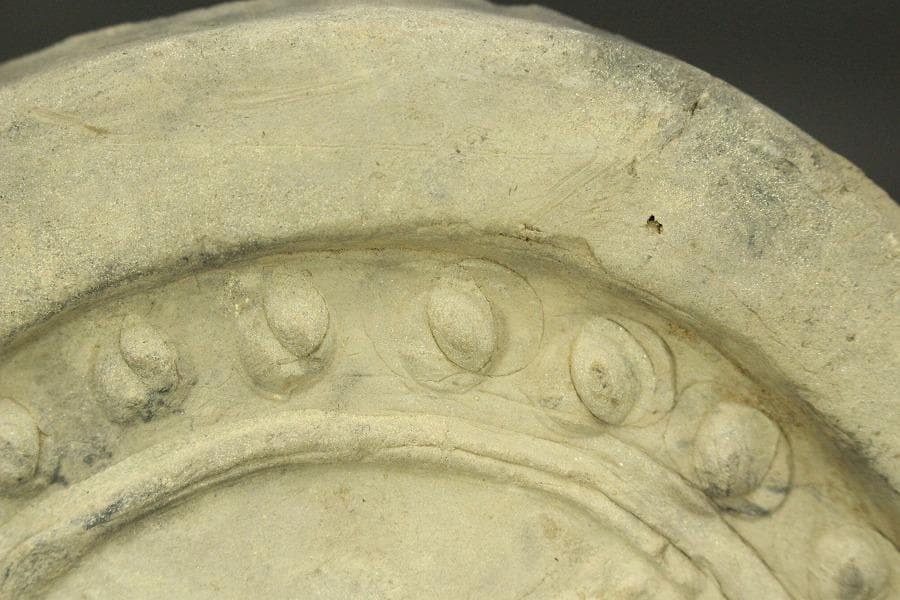 中国美術 古瓦 馬紋 瓦当 漢瓦 φ15.5cm 仏教 時代(LC415)