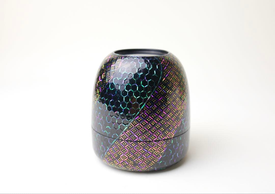 田中健智 作　螺鈿細工 大棗　唐物風青貝螺鈿 棗 表千家裏千家煎茶　茶道具　茶器