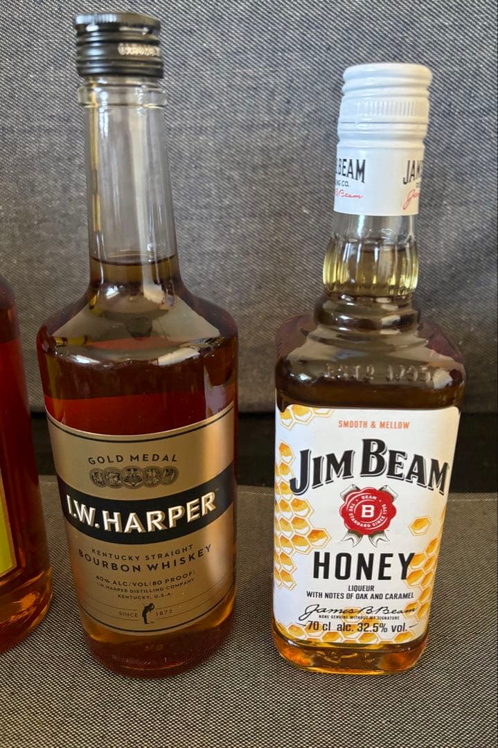 i.w.ハーパー　フォアローゼスなど　バーボンウイスキー古酒　4本セット　未開封