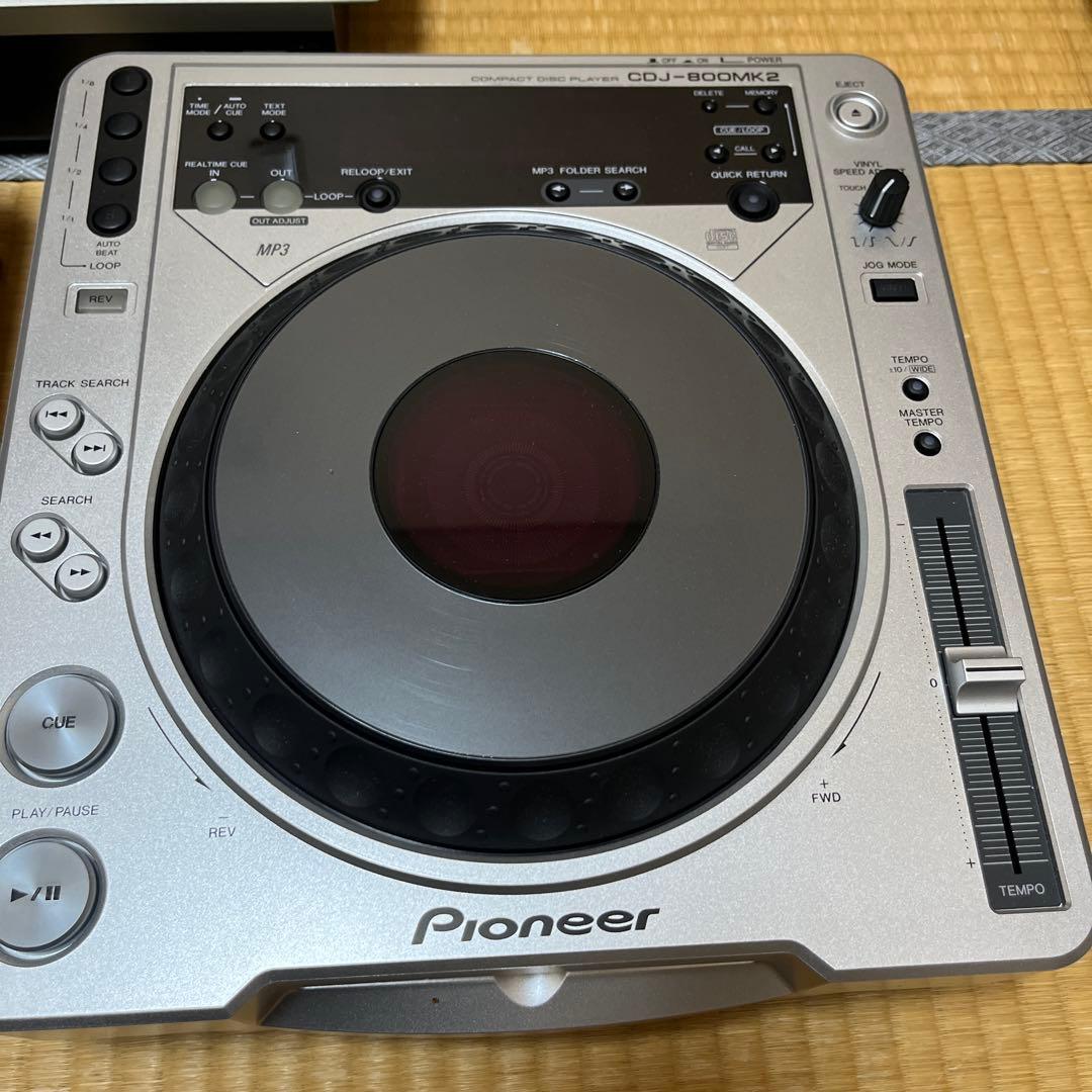 Pioneer CDJ-800MK2 2台とTechnicsミキサーのセット