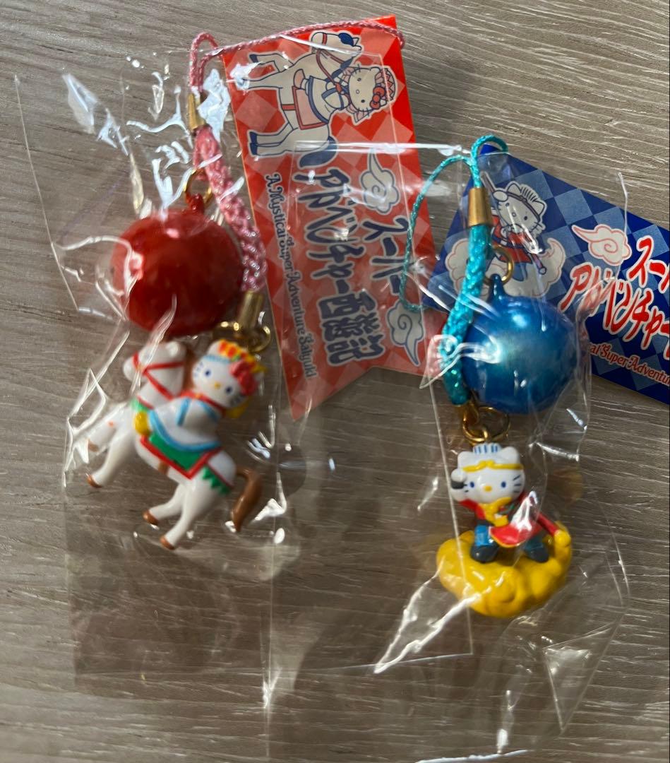 激レア◎スーパーアドベンチャー西遊記◎キティ＆ダニエル◎鈴付き根付けストラップ