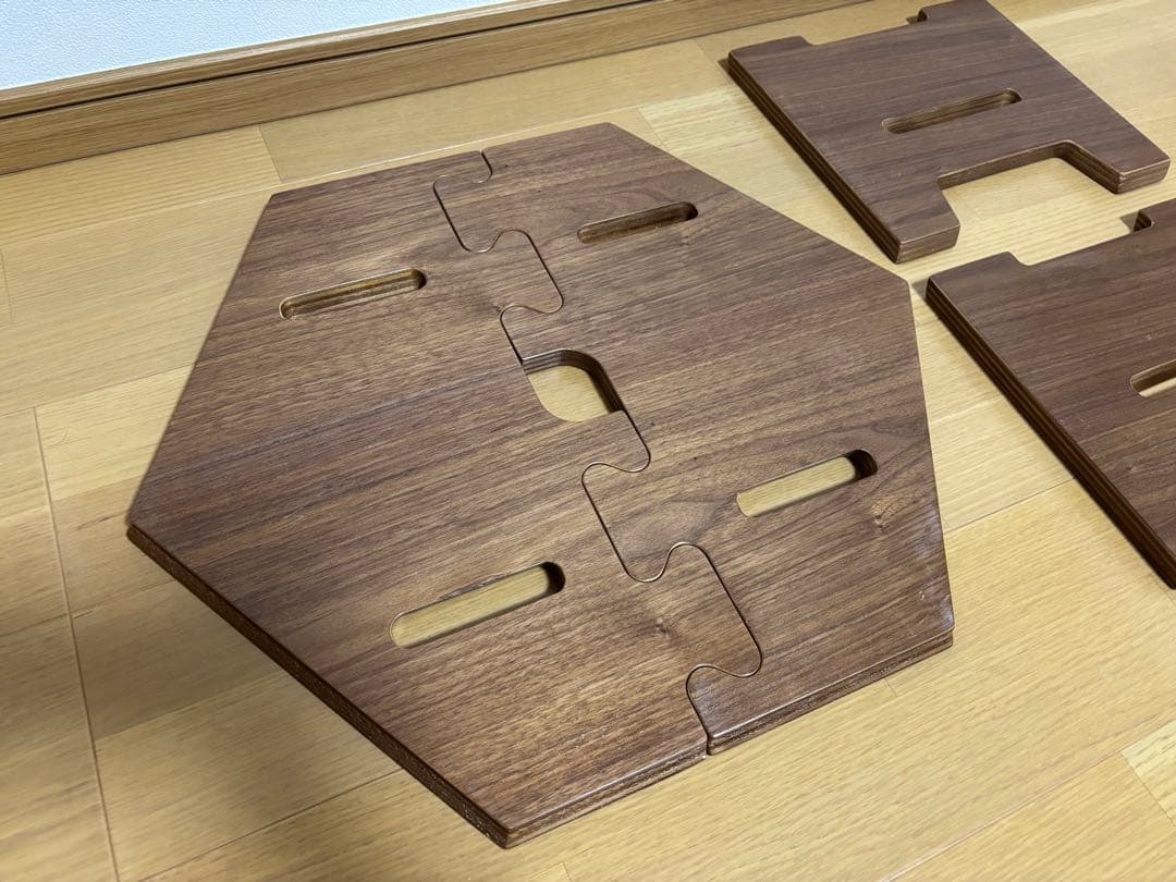 TheArth ざぁーす クル美 ヘキサテーブル ウォールナット クル次郎