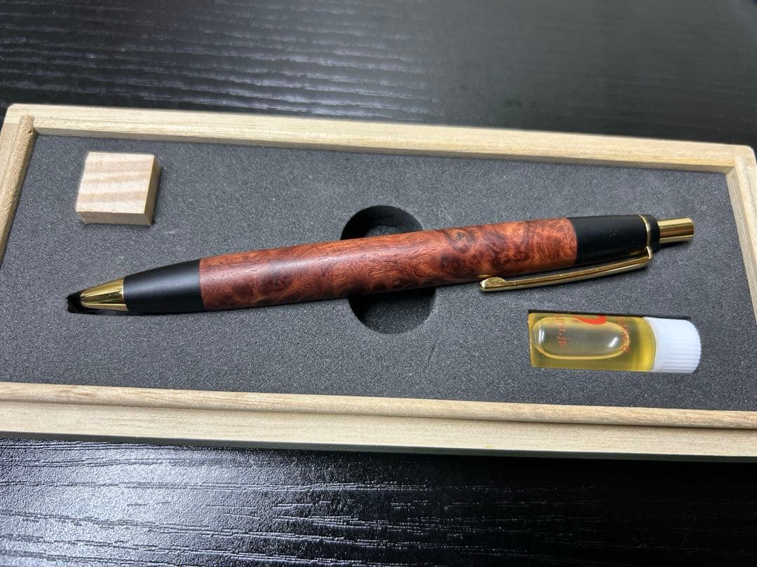 最終値下げ！！！ 野原工芸 特上花梨瘤 スタンダードボールペン