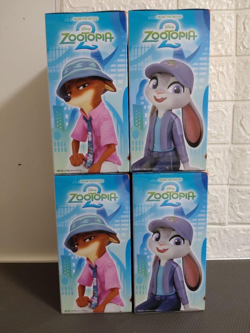 ディズニー　ズートピア2 モニタートップフィギュア　ニック　ジュディ　4体セット