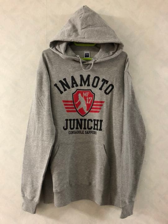 美品 稲本潤一 パーカー サイズL 北海道コンサドーレ札幌 SC相模原