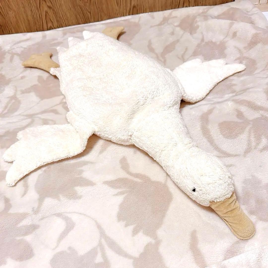 ぽん【美品】ナチュラル可愛い♪ゼンガーナチュウェルトのガチョウぬいぐるみL