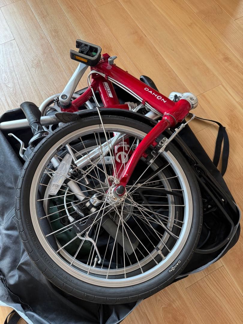 赤ちゃんさん専用　折りたたみ自転車 ROUTE ルビーレッド