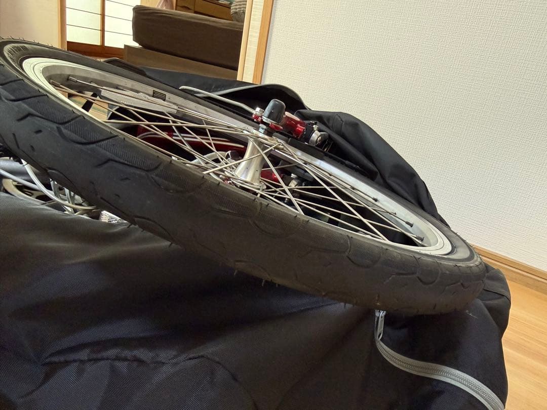 赤ちゃんさん専用　折りたたみ自転車 ROUTE ルビーレッド