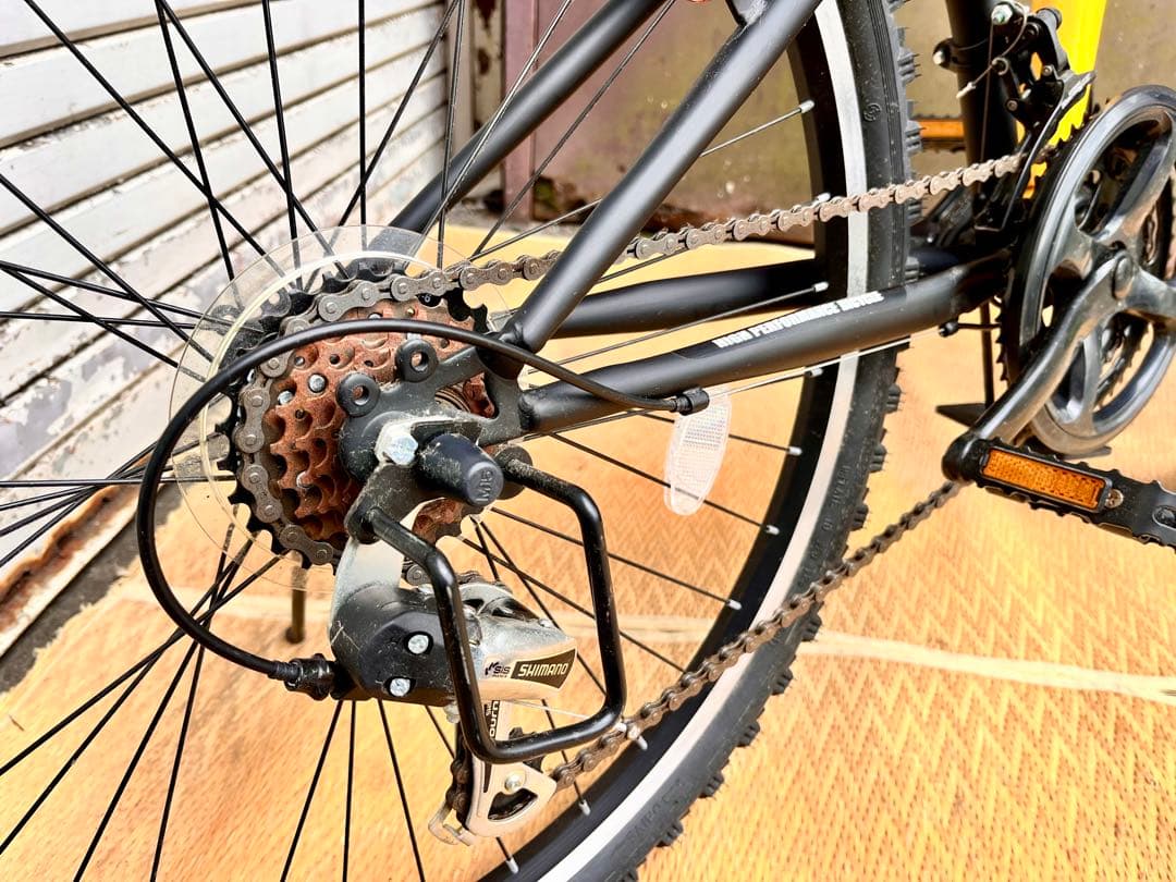 ③ KYUZO 折りたたみ自転車 26インチマウンテンバイク 変速 KZ-104