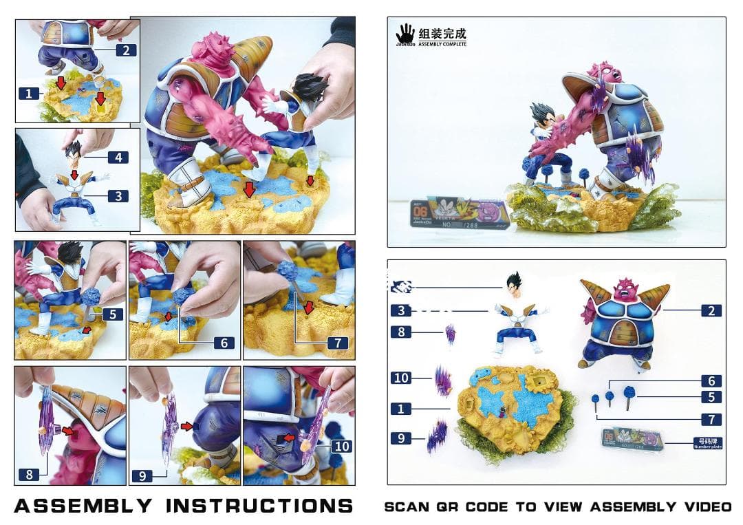 新品未開封『ドラコンボール』 　ベジータ＊ドドリア　 ガレージキット スタチュー