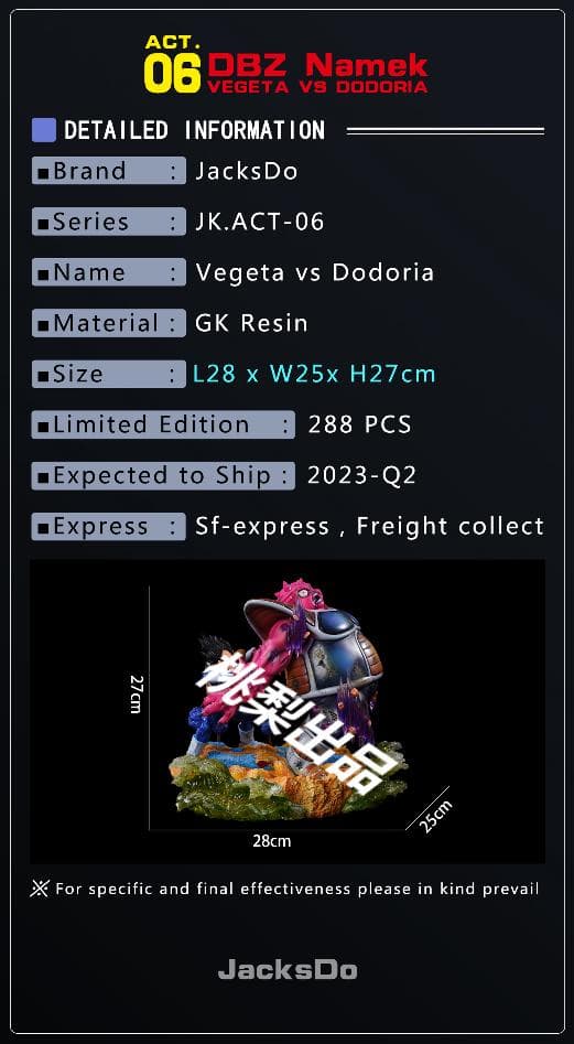 新品未開封『ドラコンボール』 　ベジータ＊ドドリア　 ガレージキット スタチュー