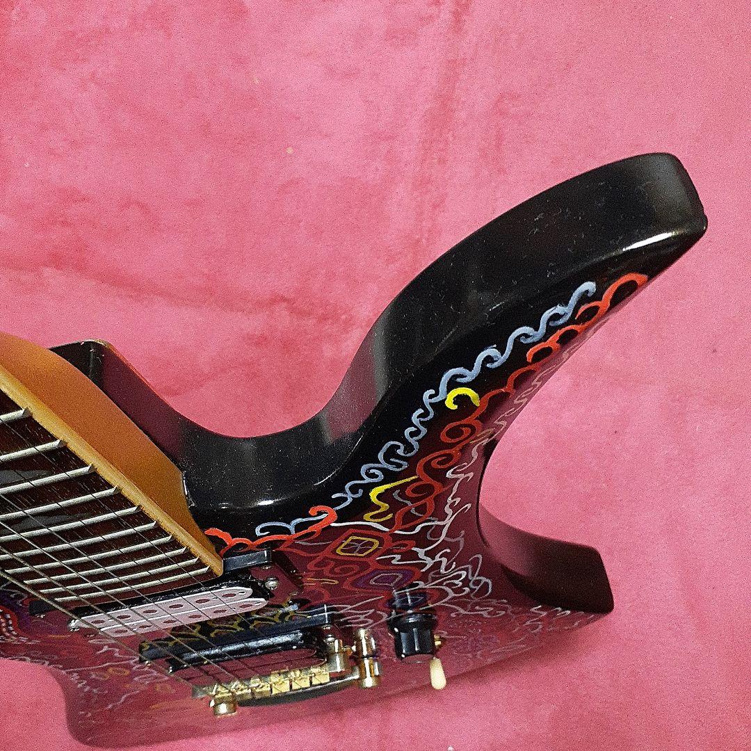 【良・美・レア品】紅炎ペイント。hideモデル。モッキンバードエレキギター。