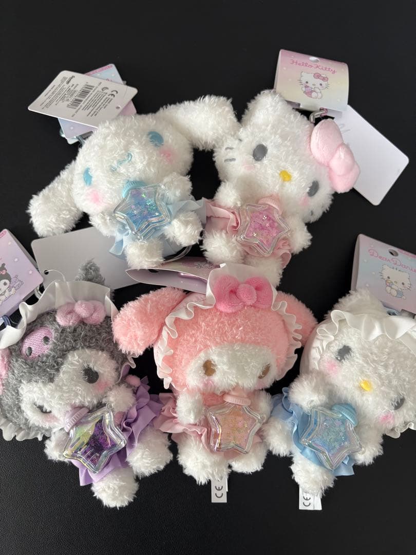 最新作　サンリオ　キャラクターズ　星屑ベイビーボトル　マスコット　5個セット