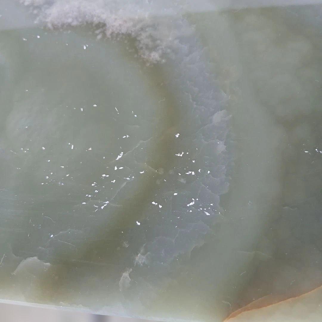 お引き取り専用　グリーンオニキス(オニックス)　天然大理石　円柱型飾り台ポール