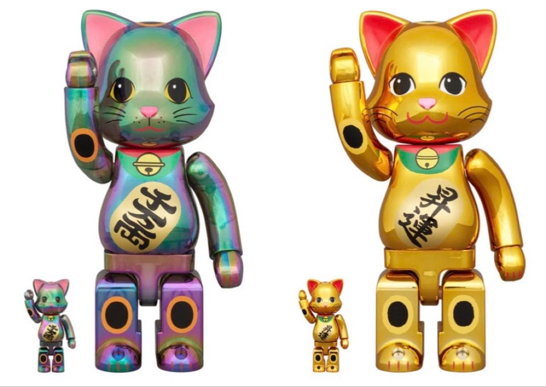 NY@BRICK 招き猫 100％ & 400％ （ 2個セット )