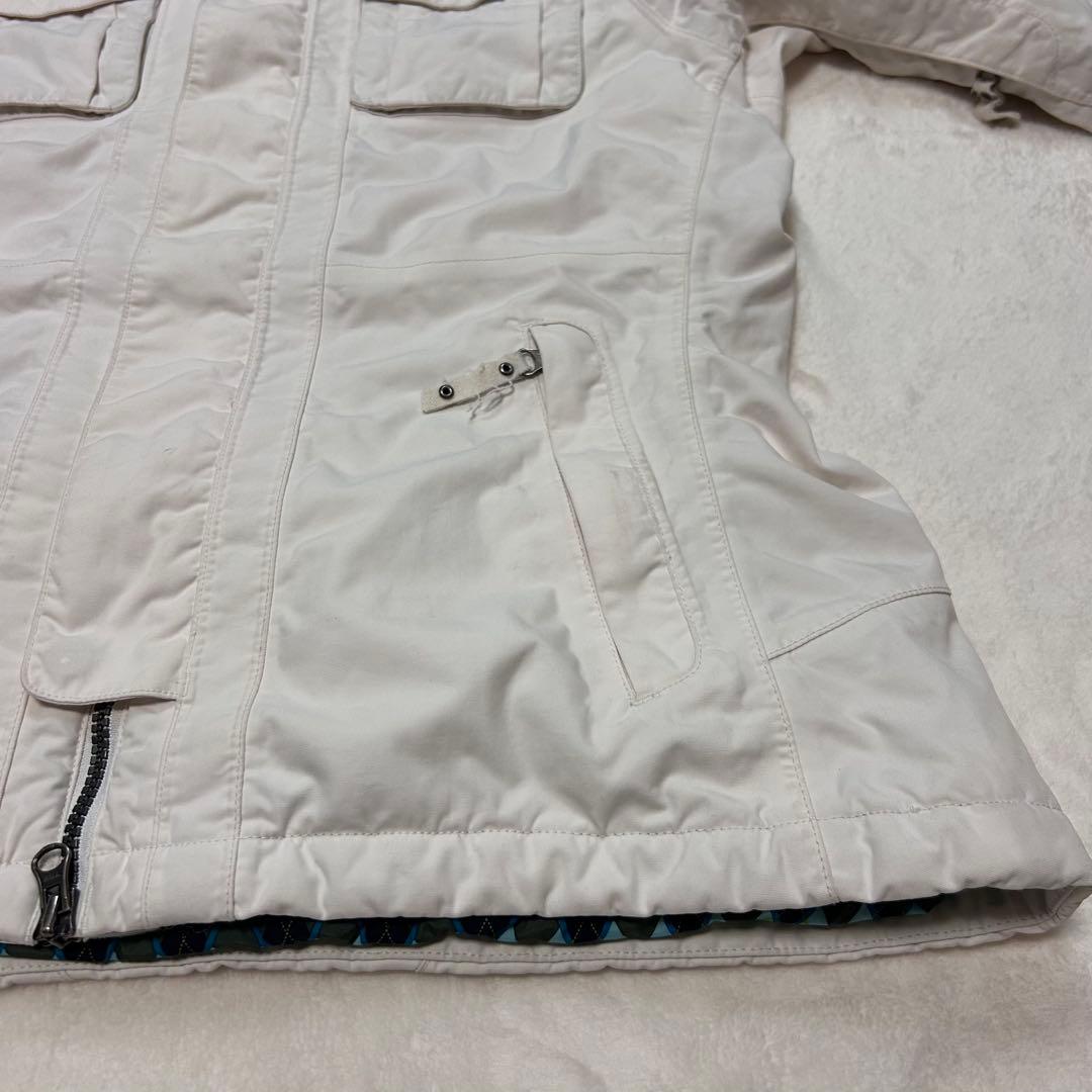 THE NORTH FACE レディース スノージャケット 白 アーガイル柄