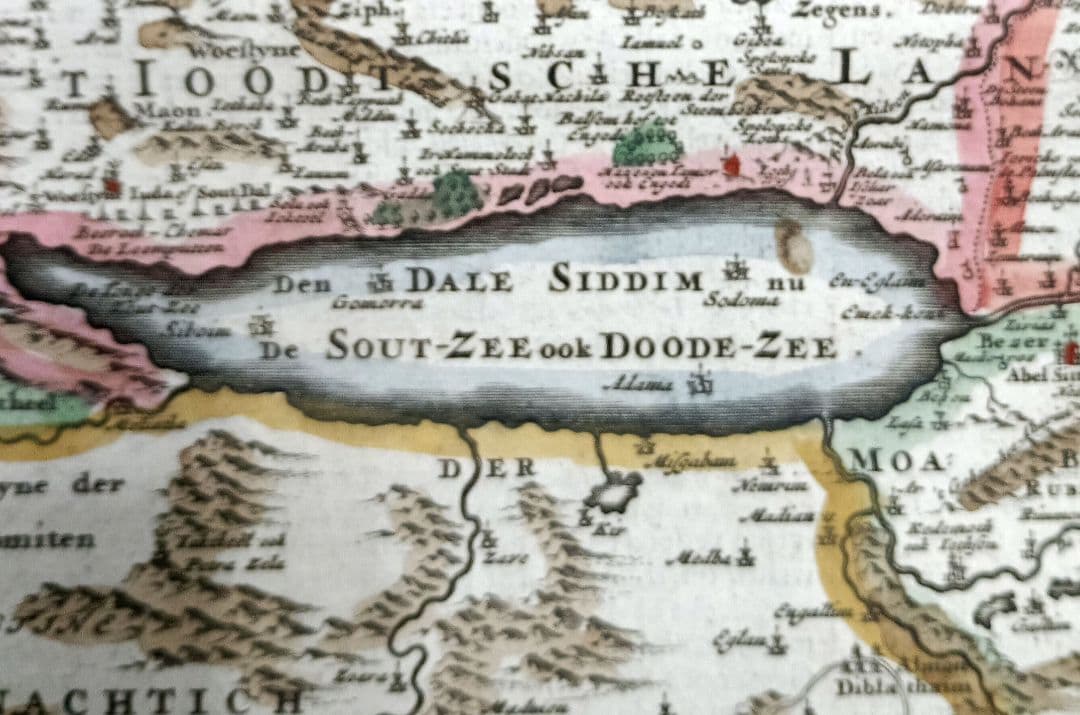 額装品 17世紀　ストペンダール「CANAAN」　イスラエル　聖地　稀少