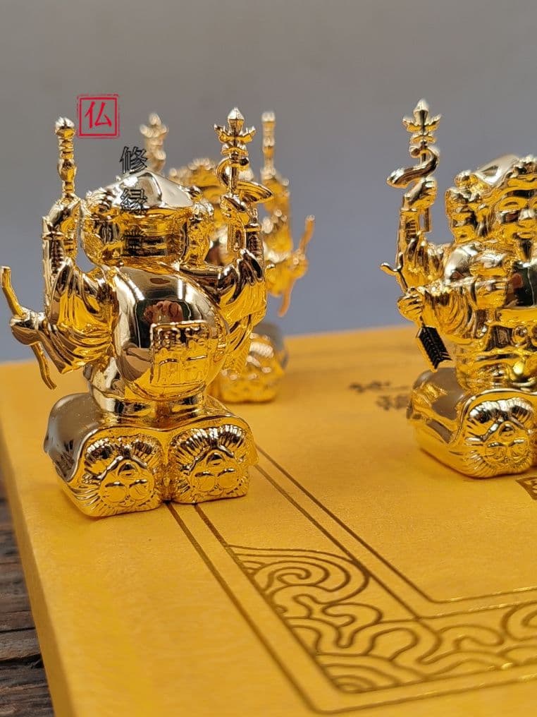 【修縁堂】 密教法具 仏像 三面大黒天 大黒様 毘沙門天 仏教工芸品