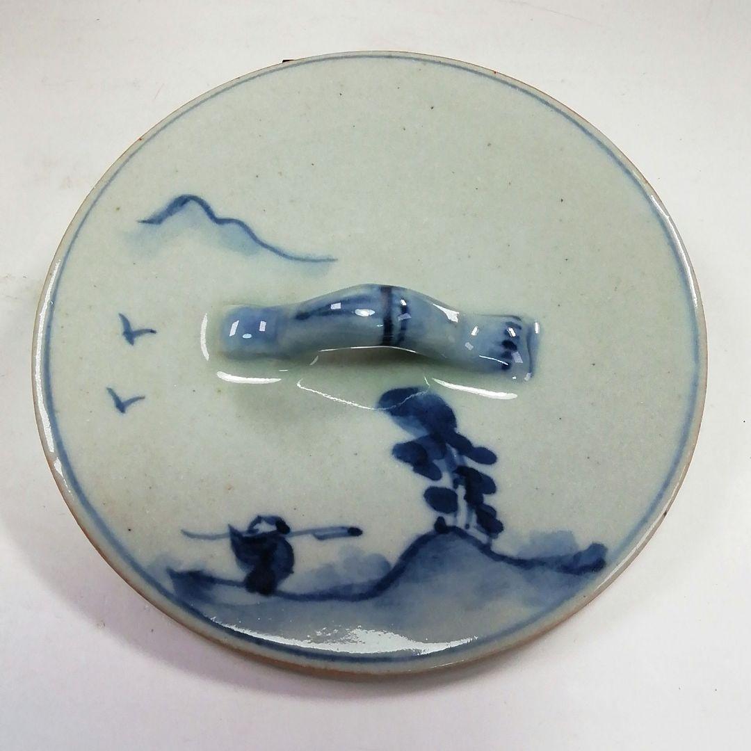 Ｓ７９２　水指　『染付砂金袋水指』『兼晃』　共箱　茶道具