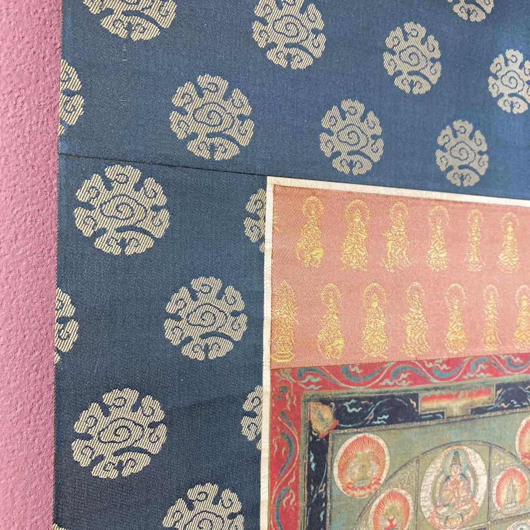 美品 掛け軸 東寺蔵 国宝 両界曼荼羅図 仏教美術 平安時代 年中掛け