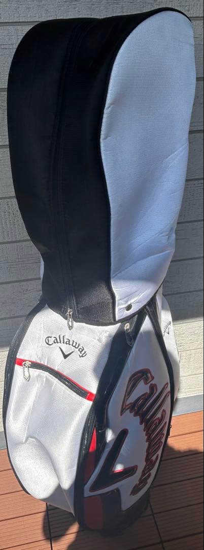 Callaway フルキャディバッグ ホワイト/レッド/ブラック