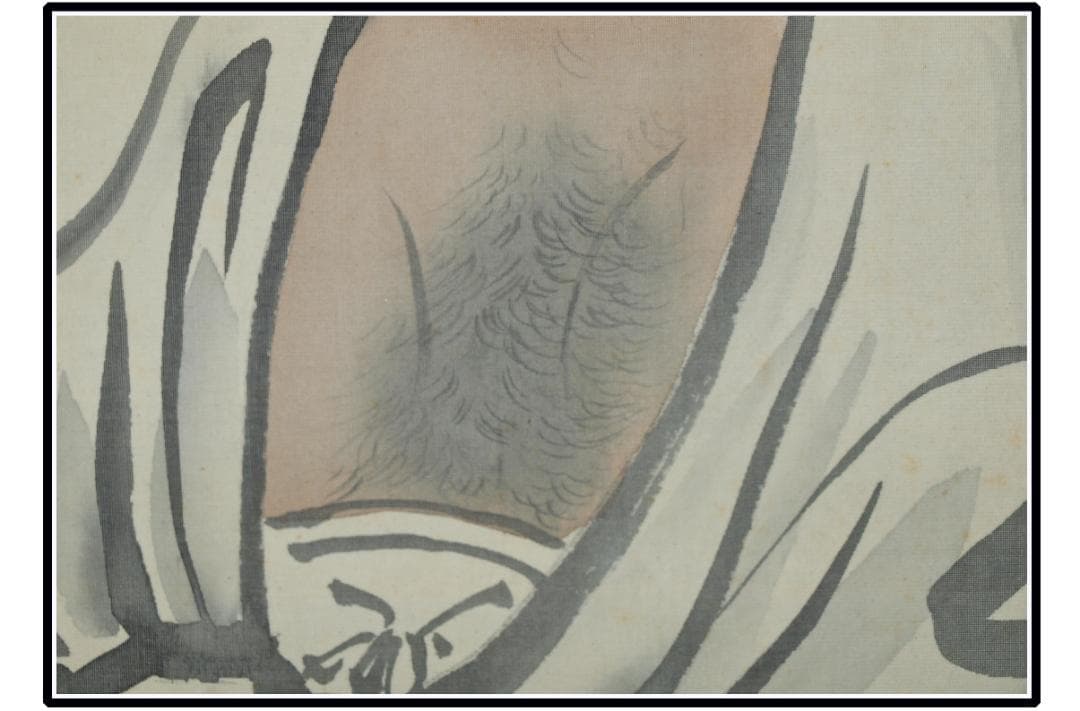 時代の掛軸　肉筆保証　蔵整理不用品処理　日本　中国<BR> X963C15-3