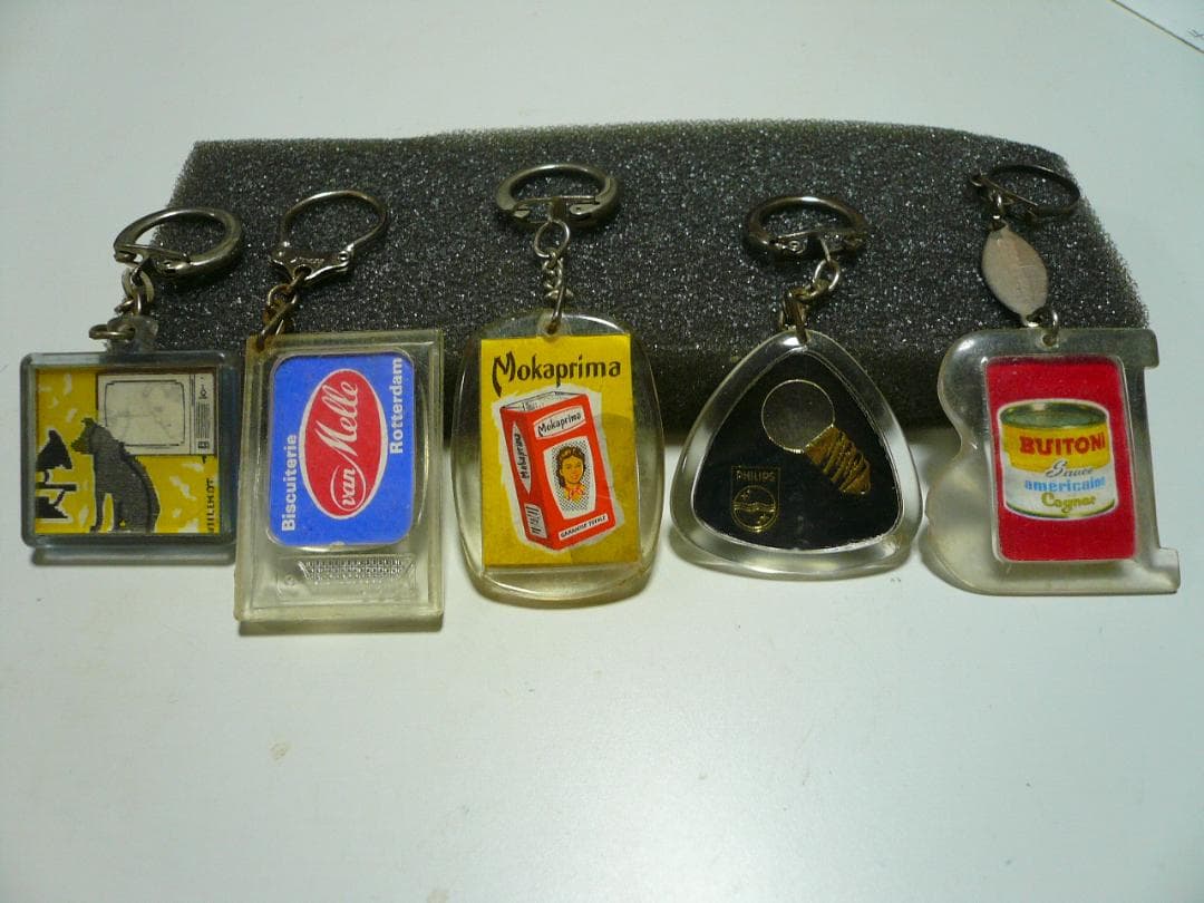 希少 ビンテージ キーホルダー 5個 企業モノ 広告 ビクター犬 ニッパー