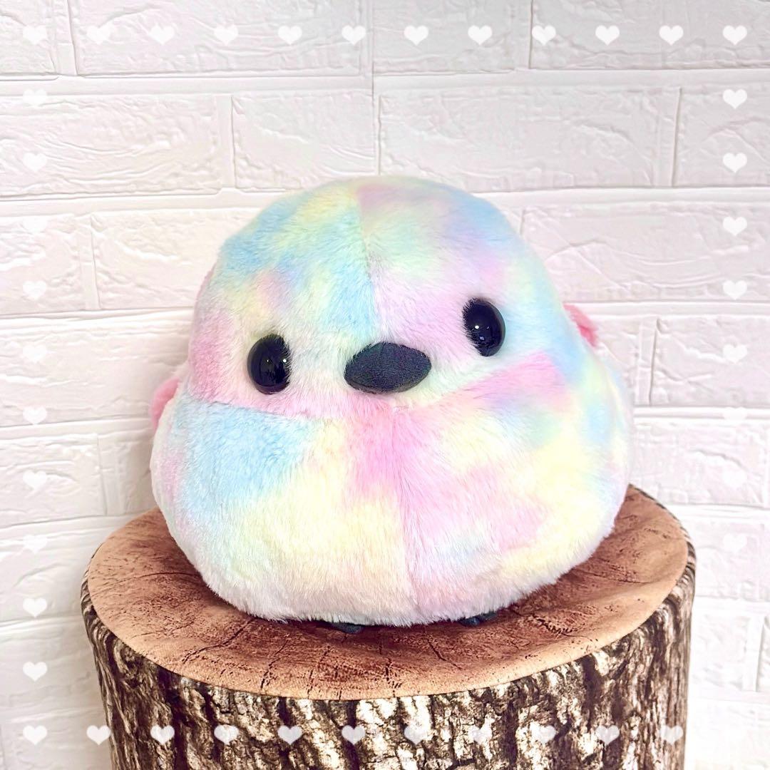 ☆激レア★ ふくふくシマエナガ 冬支度 ユメちゃん JB ぬいぐるみ カラフル