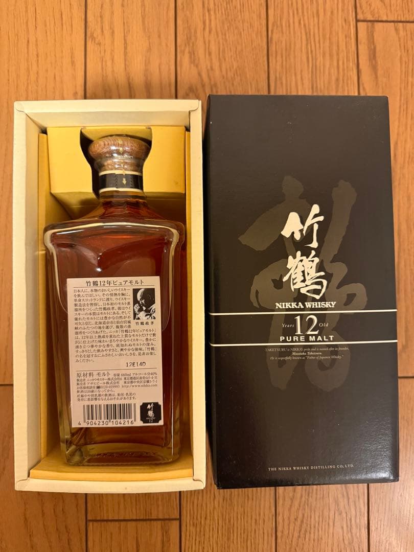 NIKKA 竹鶴 12年 ピュアモルトウイスキー 660ml