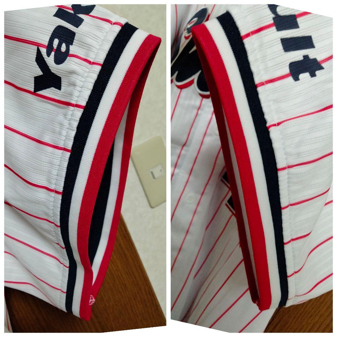 マジェスティック ヤクルト 雄平 #41 サイン入り刺繍ユニフォーム 紙タグ付き