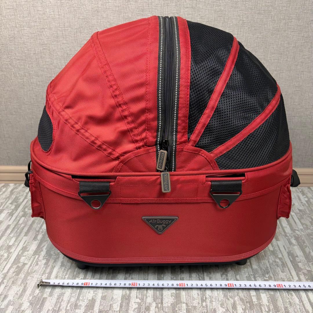 Air Buggy ドーム2コットSMサイズ タンゴレッド アダプタ欠品