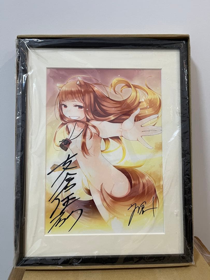 狼と香辛料 複製原画 直筆サイン 10周年