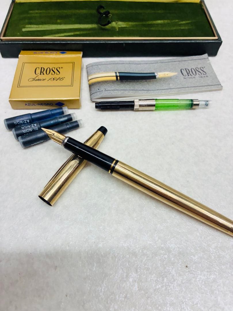 USA 70年代 CROSS クロス 10金張り ペン先585 14K 万年筆