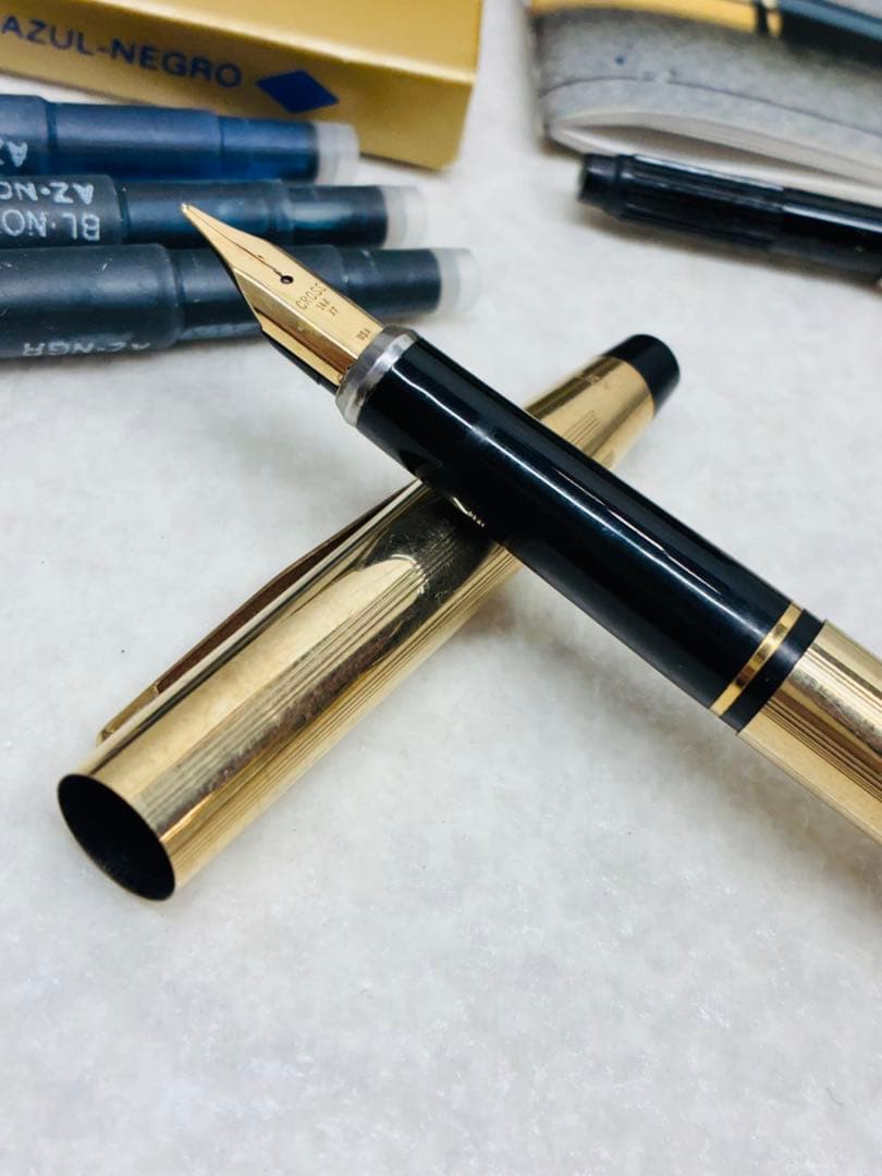 USA 70年代 CROSS クロス 10金張り ペン先585 14K 万年筆
