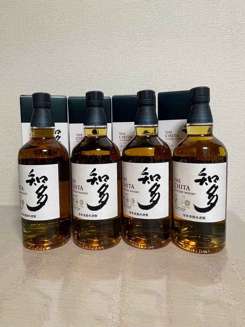 知多 THE CHITA シングルグレーンウイスキー 4本セット
