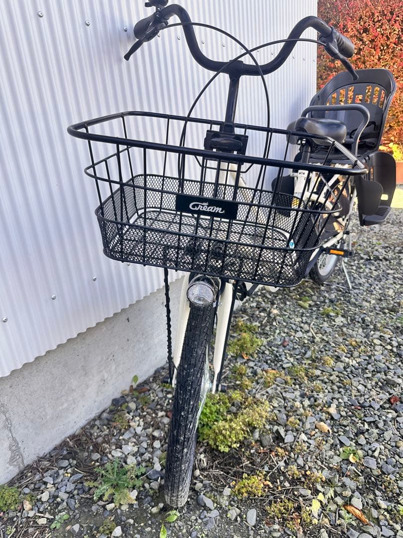 【引き取り限定】サイクルベースあさひCream Cargo チャイルドシート付き