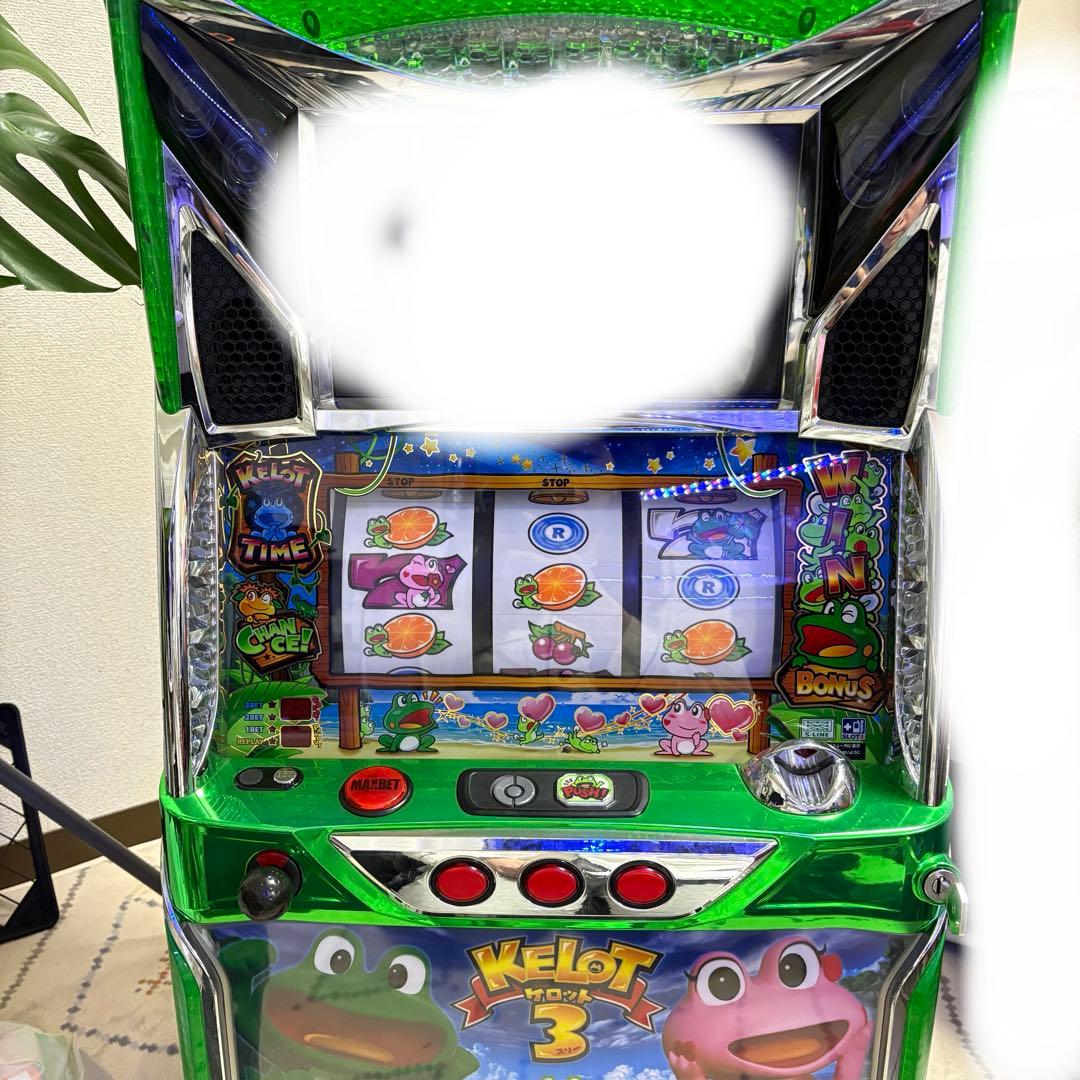 【希少】送料込み！山佐 ケロット3 実機 不要機 ドアキー設定キー付き