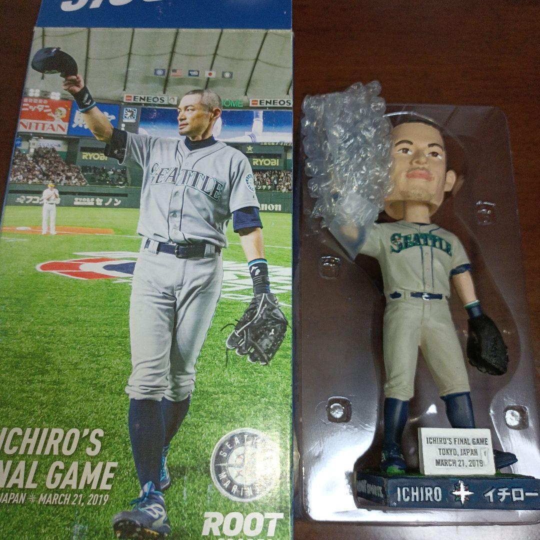 イチローさん、最後のボブルヘッド人形!大谷翔平選手とのトレーディングカード付!