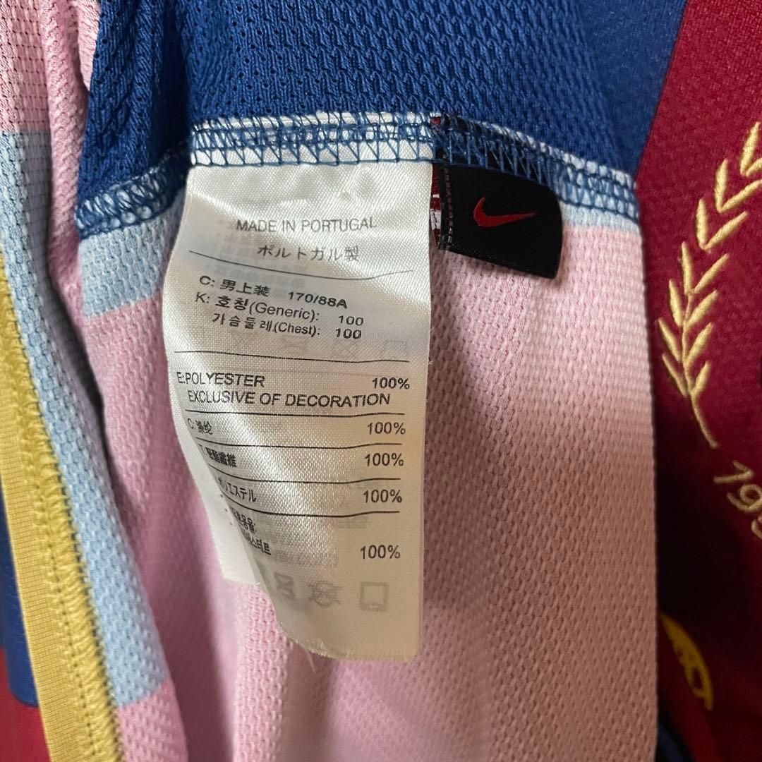 【正規品】ロナウジーニョ 10 カンプノウ50周年 バルセロナ ユニフォーム L