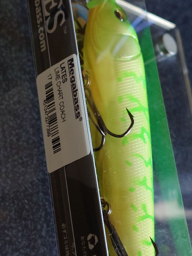 メガバス ラテス 旧型(廃盤) 初回NEW ライムチャートコーチ 新品未開封