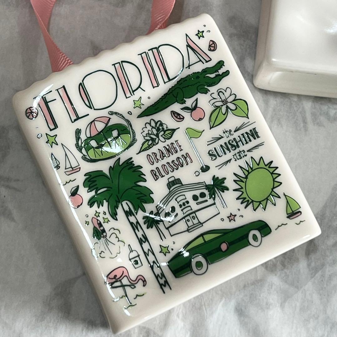 日本未発売　3個セット　スターバックス ショッパー　オーナメント　陶器