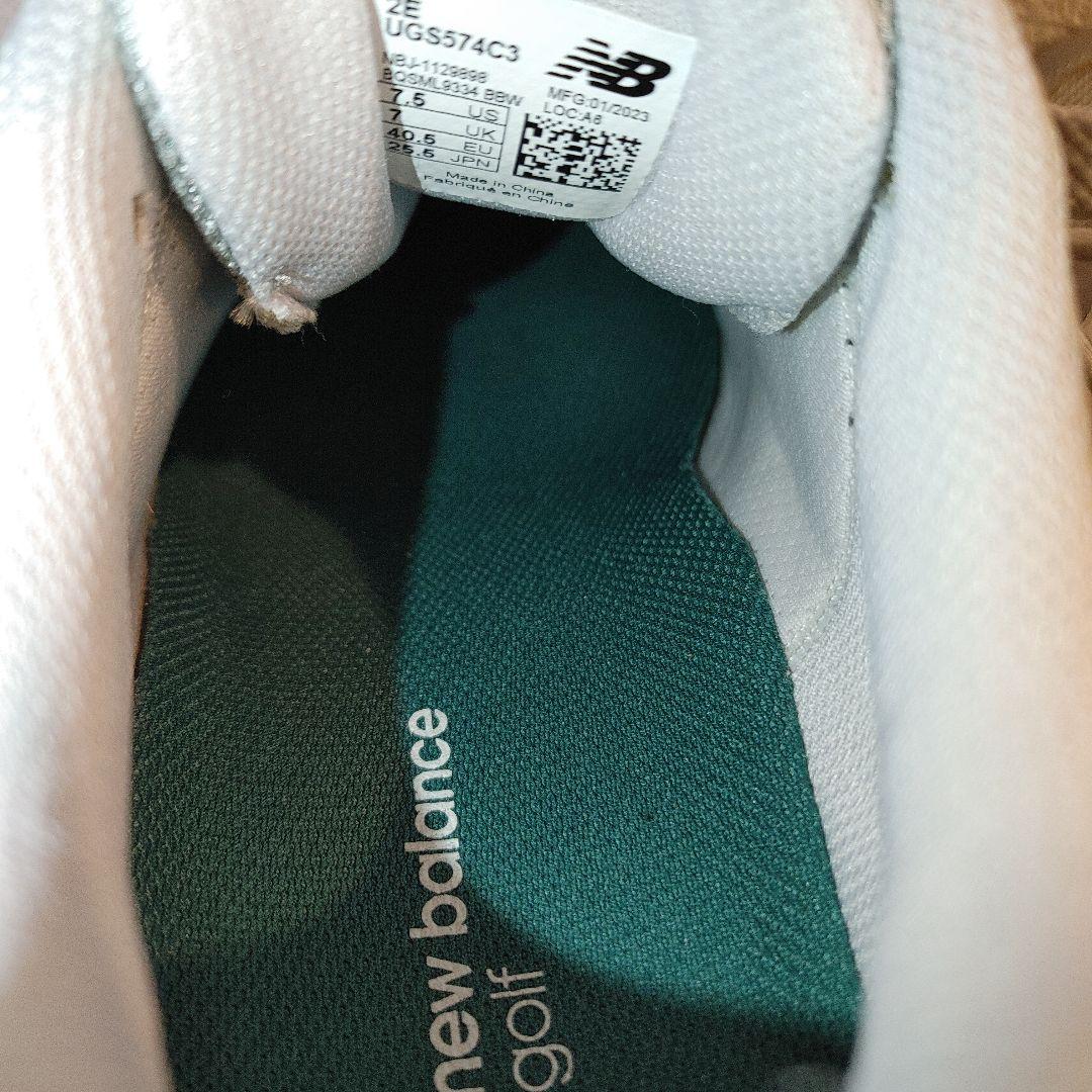 ニューバランス　574 ゴルフ　25.5センチ グレー