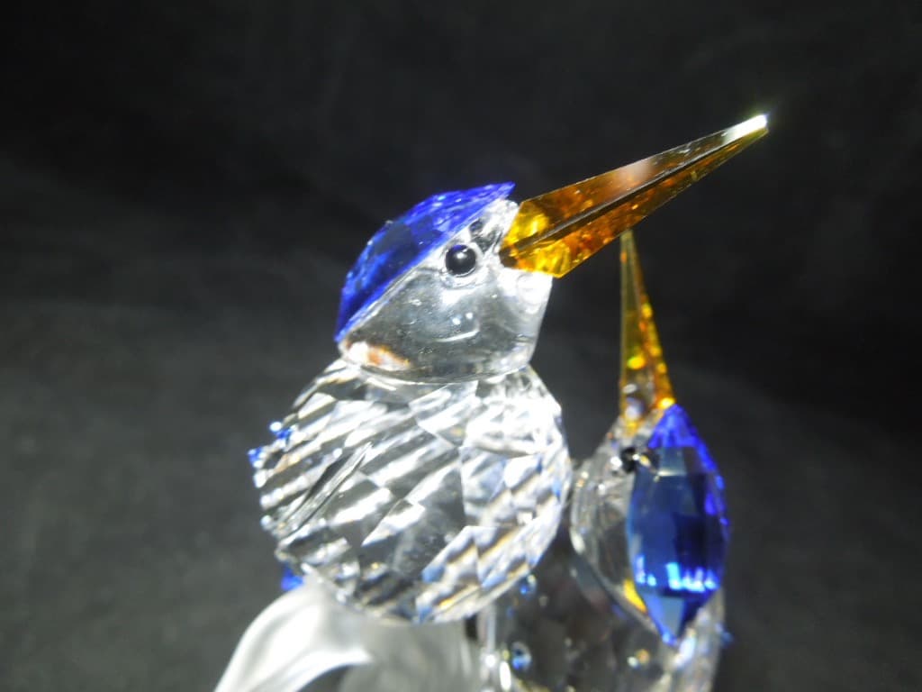スワロフスキー カワセミ 貴重な廃盤Malachite Kingfishers