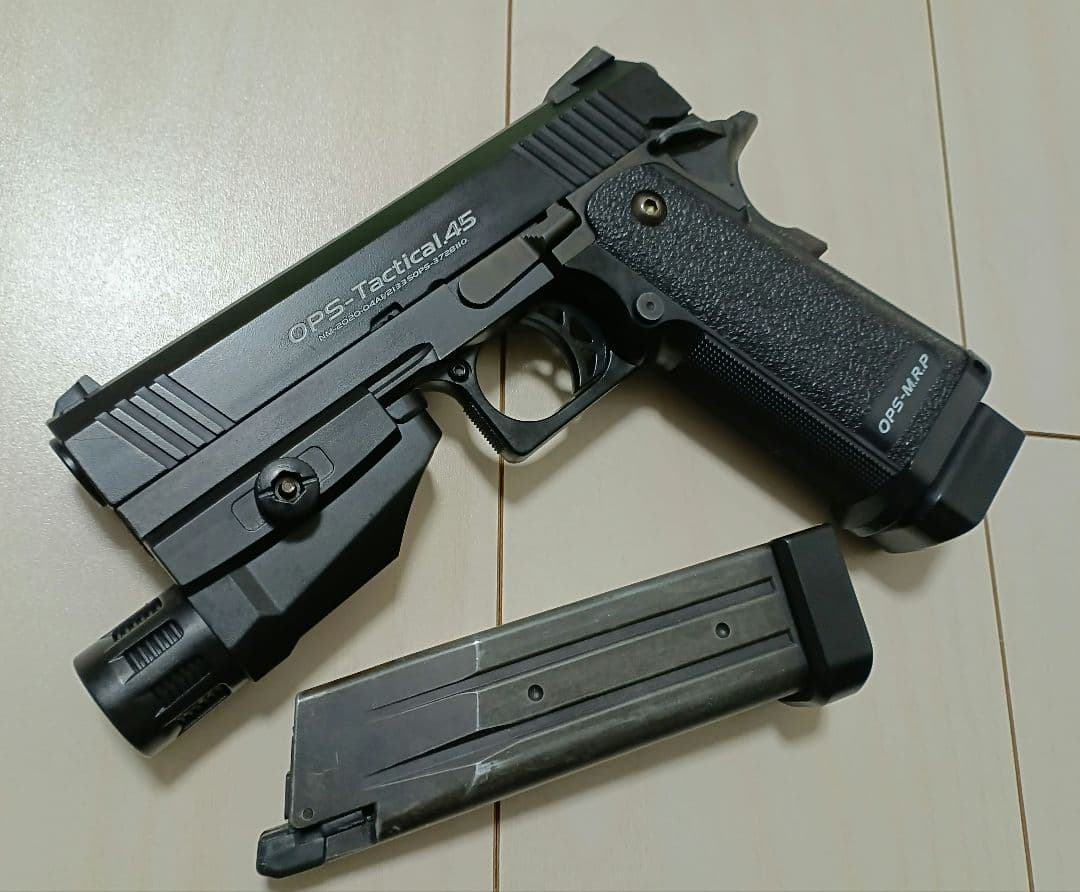 【中古品】東京マルイ ガスガン「ハイキャパ4.3 タクティカルカスタム」＋α