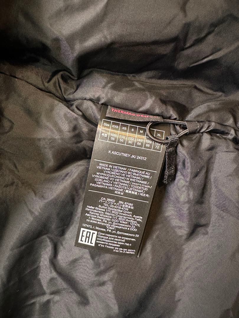 スノーボード BURTON JUNIOR ASCUTNEY Jacket 120 KID