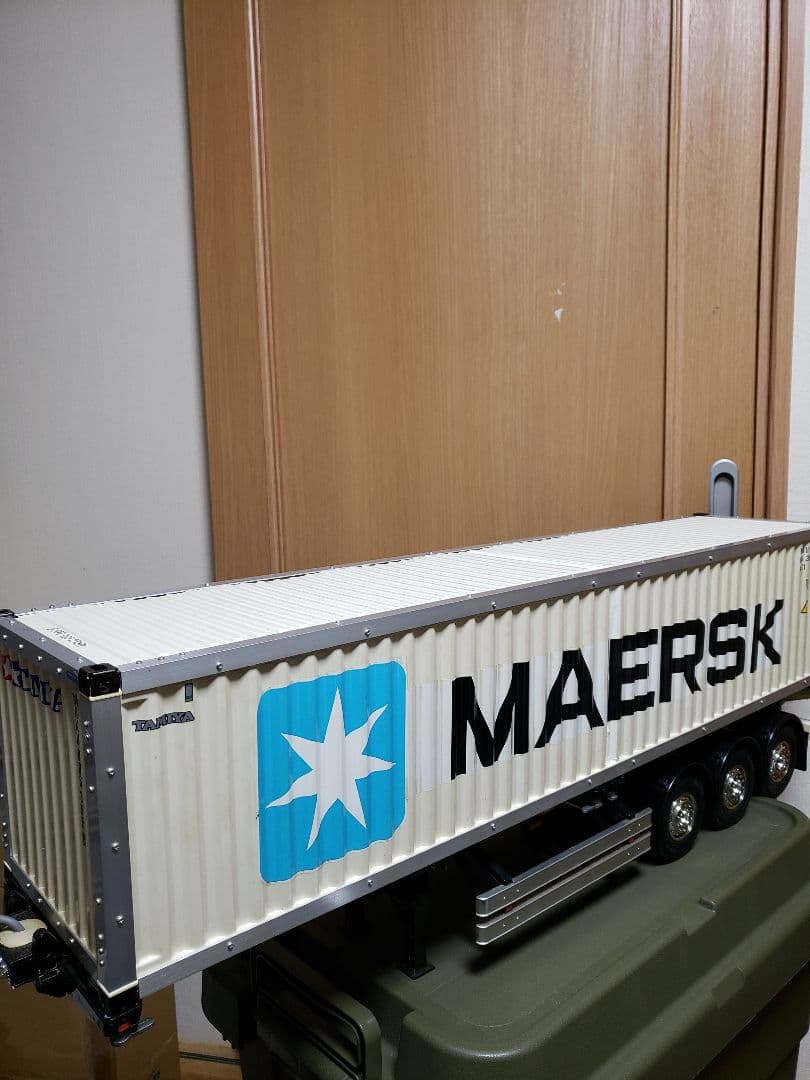 美品　タミヤ1／14 MAERSK コンテナトレーラー ラジコン　海コン